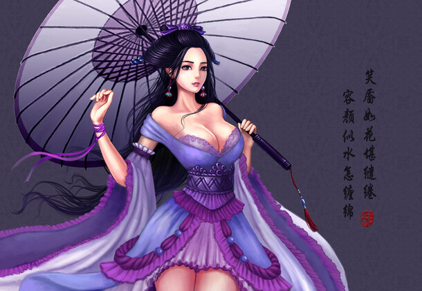 倩女幽魂玩家手绘聂小倩 彩色漫画
